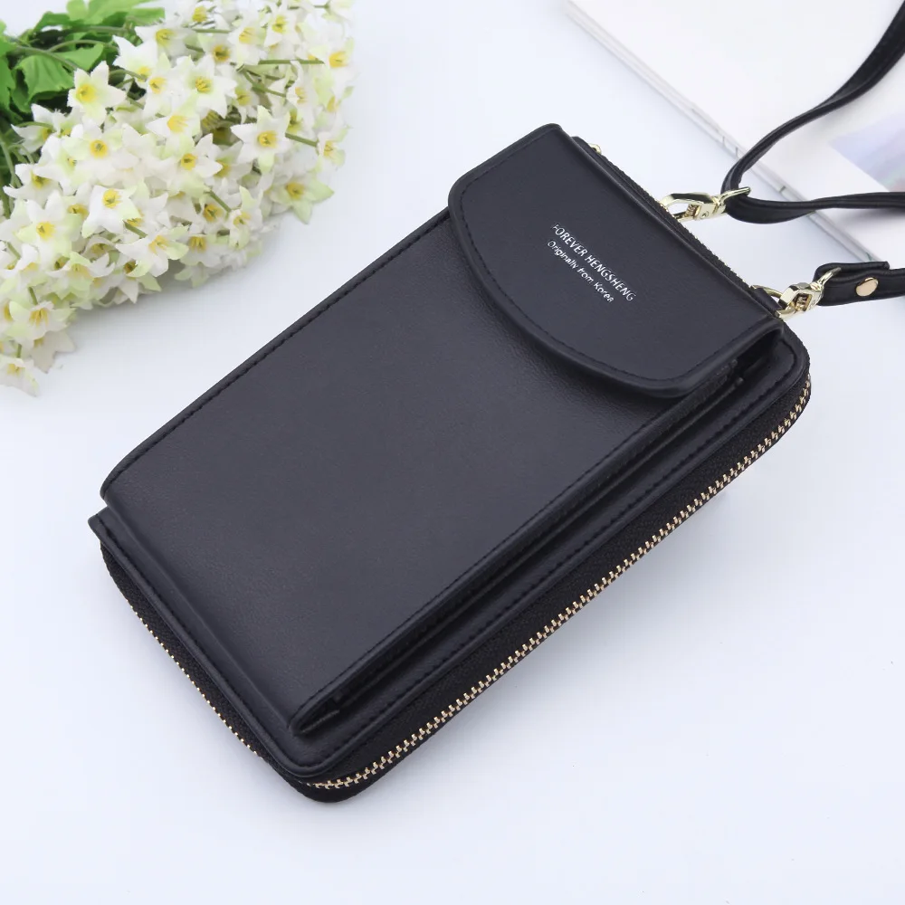 

New Women Long Wallet Shoulder Bag Female Wallets Clutch Lady Purse Zipper Phone Pocket Card Holder Ladies Carteras