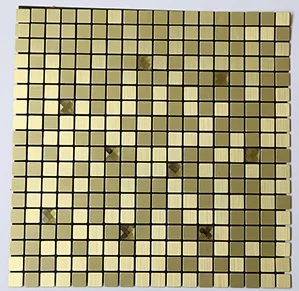 Gold Домашняя мозаика 30*30 см, наклейка на стену, водостойкая, для домашнего декора, для гостиной, новинка, самоклеящаяся наклейка s Muraux, 4 шт - Цвет: Gold