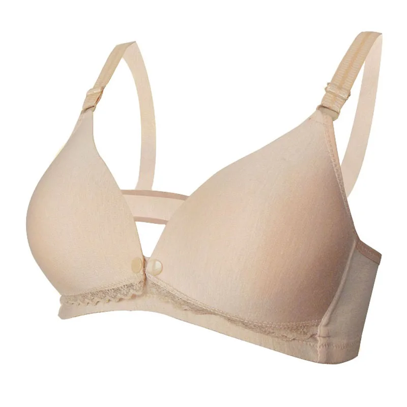 Бюстгальтер для кормящих мам без косточек с легкой подкладкой поддерживающий