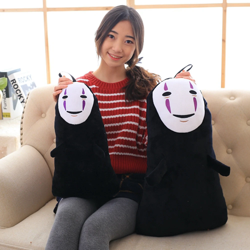 

1pc 40/60cm Cute Faceless Man Plush Toys Hot Anime Stuffed No Face Man Pillow Funny Goast Dolls for Children Kids Birthday Gift