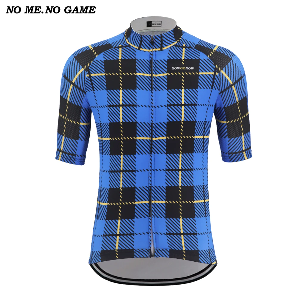 Синие комплекты для джентльменов велосипедная Джерси мужские летние топы одежда