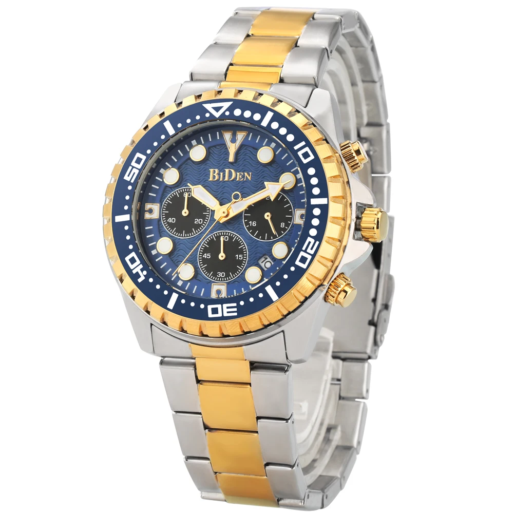

BIDEN Fashion Mens Watches Top Brand Luxury Wristwatch Quartz Clock Male Watch Waterproof Sport Chronograph Relogio Masculino