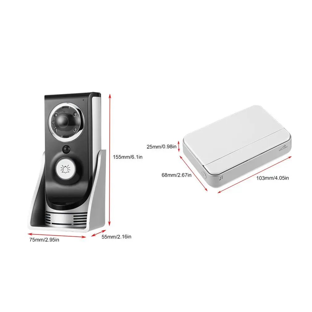 140 degree wide angle Wireless WiFi Doorbell Video Intercom Mobile Phone APP Remote Control Unlock Monitoring | Безопасность и