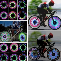 35 hot sales waterproof 16 led bike bicycle tire wheel spoke light auto sensor cycling lamp