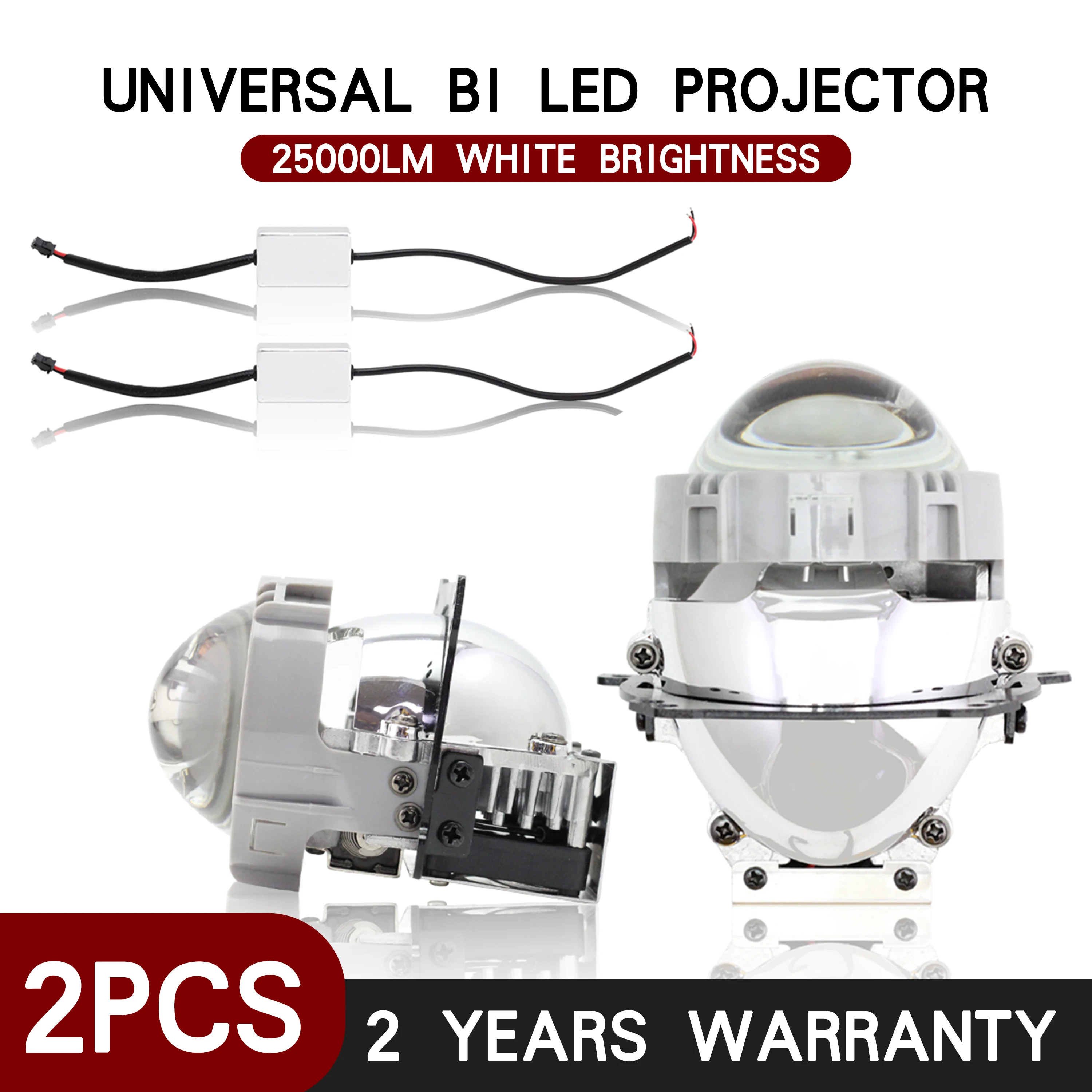 

LHD RHD Auto Car Styling 1.8 2.5 3.0 inch Bi-LED projector lens LED Head light Lens Retrofit upgrade Universal Fast bright