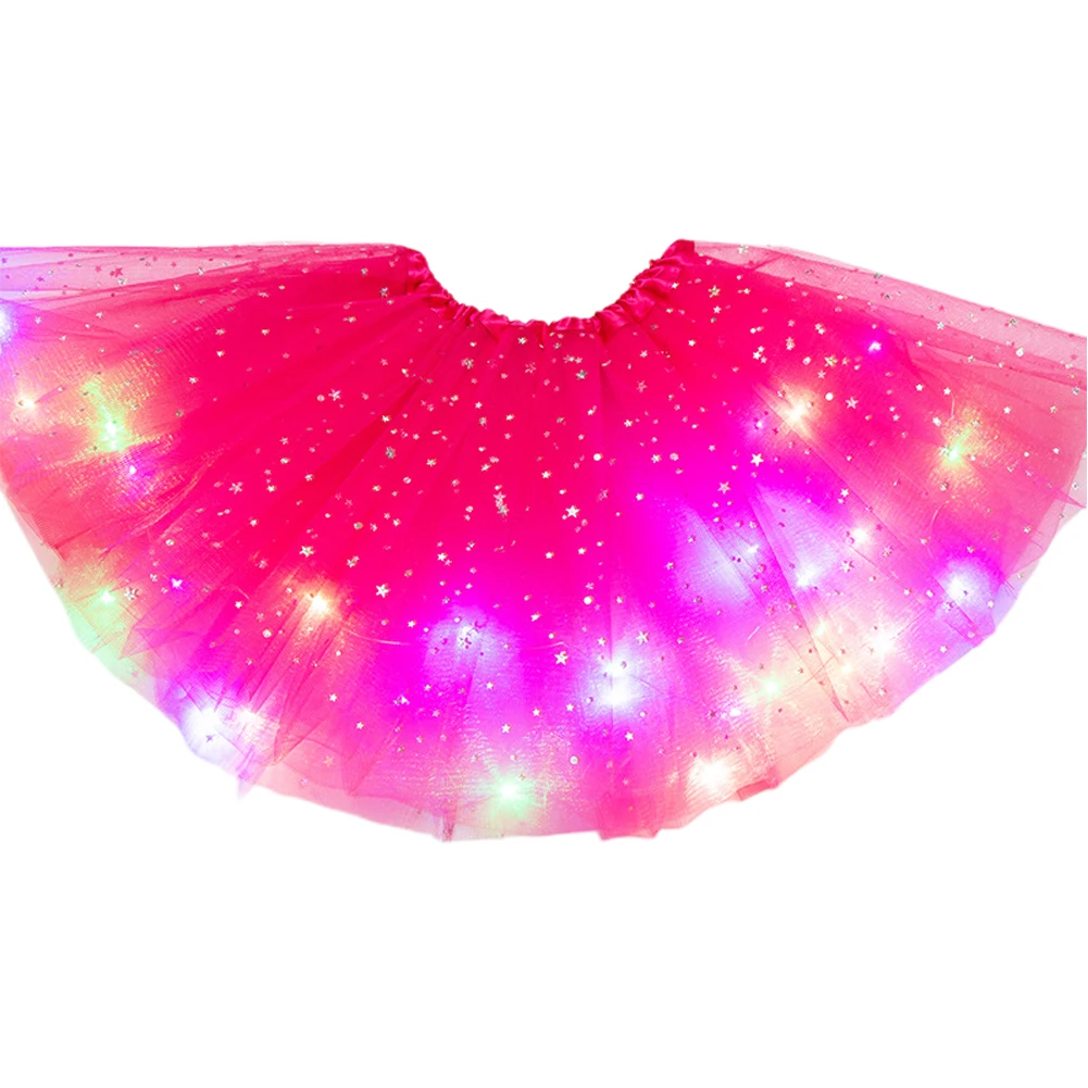 Girls Fluffy Magic Light Clothes Tulle Tutu Skirt Glitter Fashion Ballet Pettiskirt Stars Sequin Dancewear Party Kids Princess 2 Girls Fluffy Magic Light Clothes Tulle Tutu Skirt Glitter Fashion Ballet Pettiskirt Stars Sequin Dancewear Party Kids Princess 2