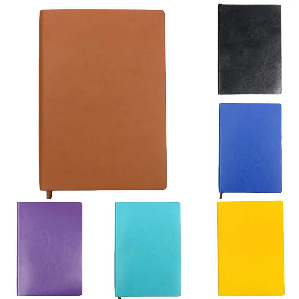 

A5 Faux Leather Business Lined Notebook Sketch Journal with Ribbon Bookmark