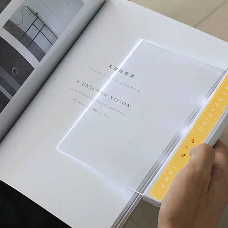 

Cute Portable LED Read Panel Light Book Reading Lamp Night Vision Eye Protect