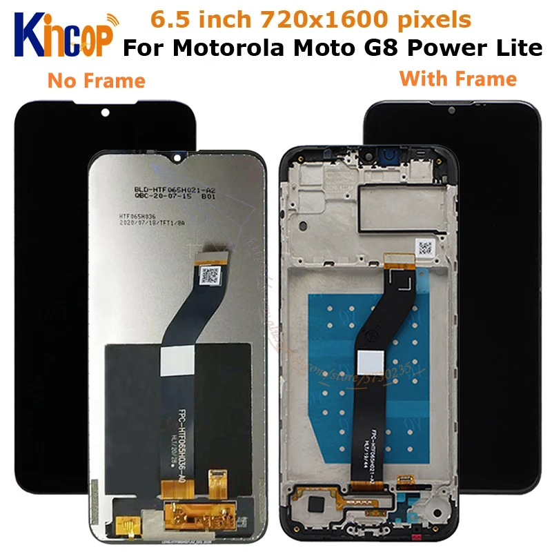 6 5 ''Оригинальный ЖК-дисплей для Motorola Moto G8 Power Lite с рамкой сенсорный экран