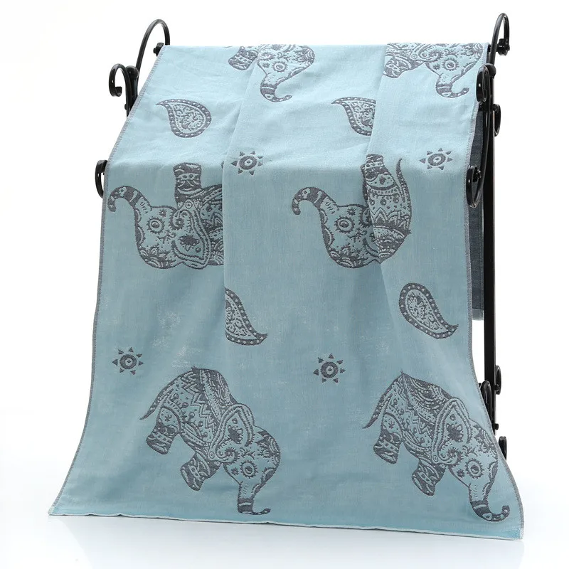 Домашний текстиль 2019 газовое хлопковое банное полотенце с рисунком для взрослых