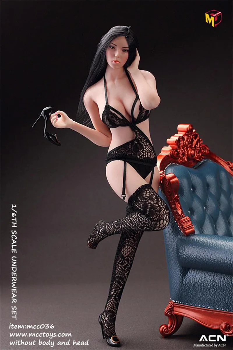1/6 сексуальное кружевное ажурное нижнее белье MCCTOYS подходит для 12 дюймов женская