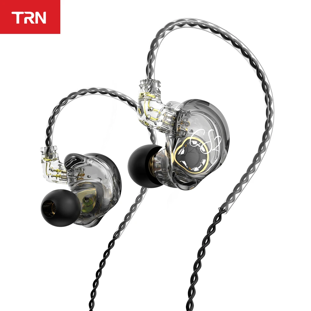Динамические наушники-вкладыши TRN CS2 1DD HiFi музыкальные спортивные басовые