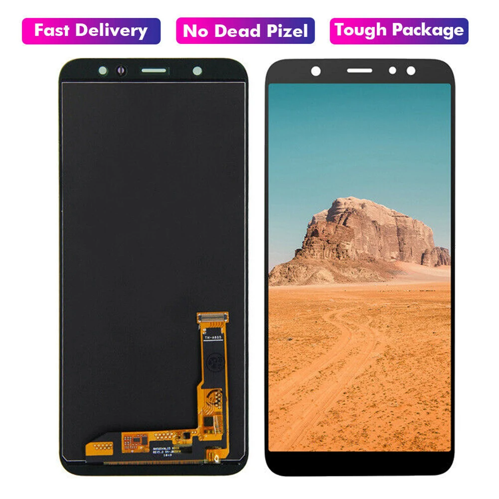 ЖК-дисплей сенсорный экран дигитайзер для Sam-sung Galaxy A6 Plus 2018 SM-A605F | Мобильные