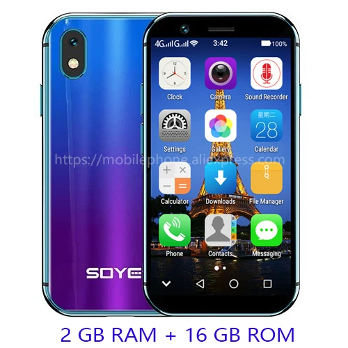 SOYES, новинка, XS Mini, 4G, смартфон, разблокированный, Android, смартфон, мобильный телефон, две sim-карты, Wifi, для лица, ID, Google Play, магазин, бесплатный Чехол, подарок - Цвет: XS-dazzle color-2-16