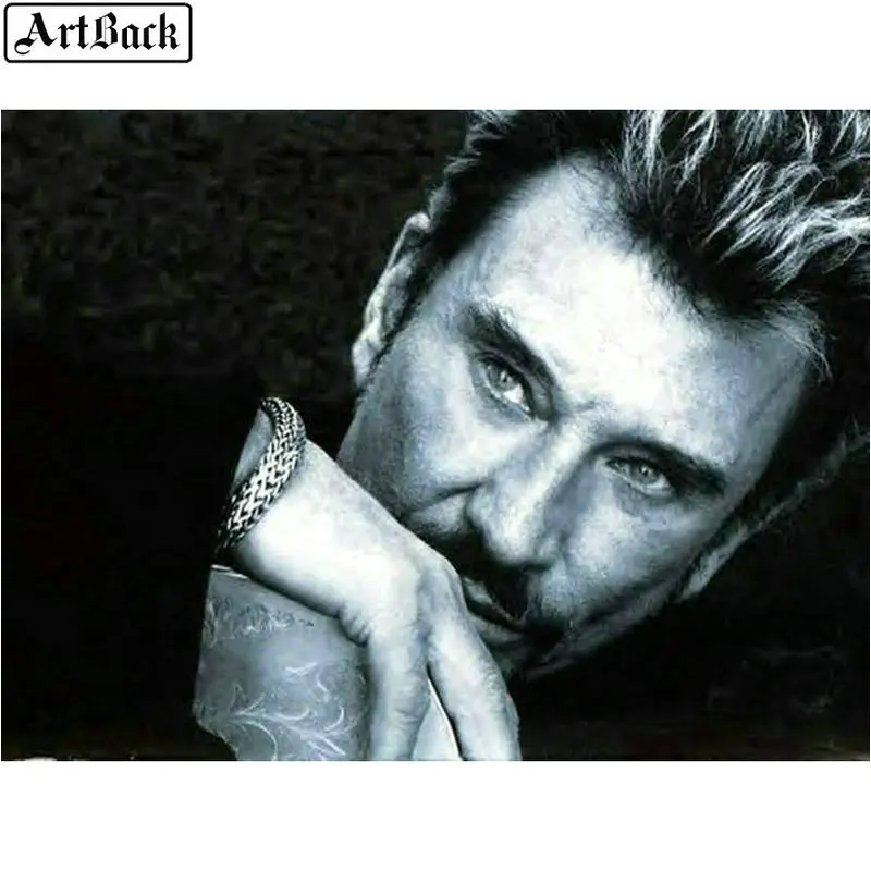 Картина с бриллиантами полностью квадратная Алмазная мозаика рок певец Дэвида