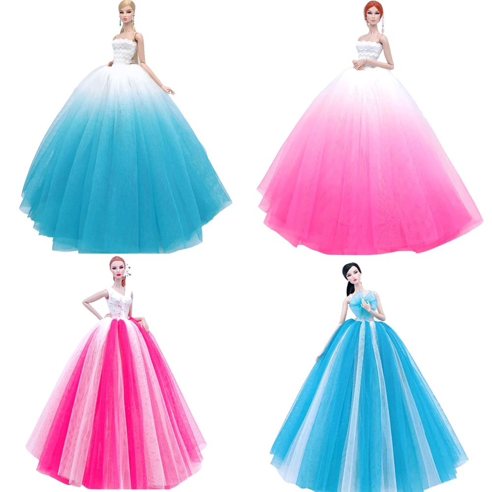 Новинка NK свадебное платье принцессы благородное вечернее для куклы Барби