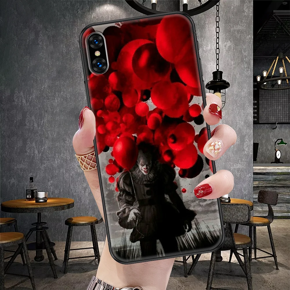Pennywise Clown Float It Horror Phone Case For iphone 5 5S SE 2 6 6S 7 8 11 12 Mini Plus X XS XR Pro Max black trend bumper |