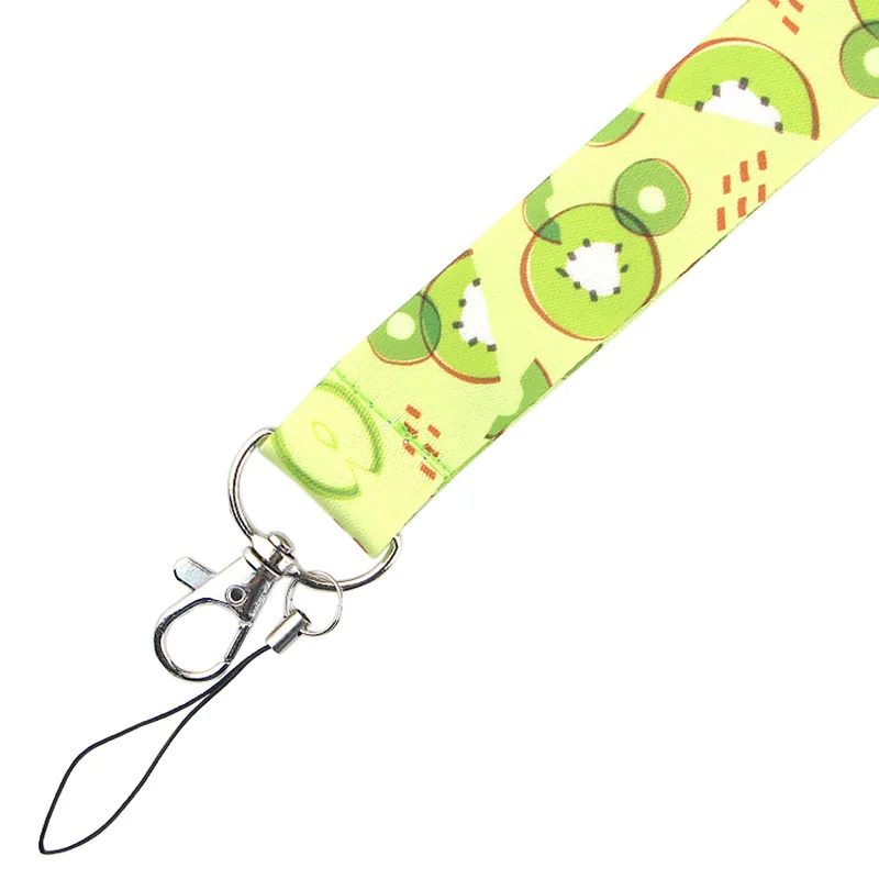 

20pcs/lot Homegaga Cartoon Kiwi Fruit Print Lanyards Keys Phone Holder Cute Working Card Holder Hang Rope Gift for Friends D2445
