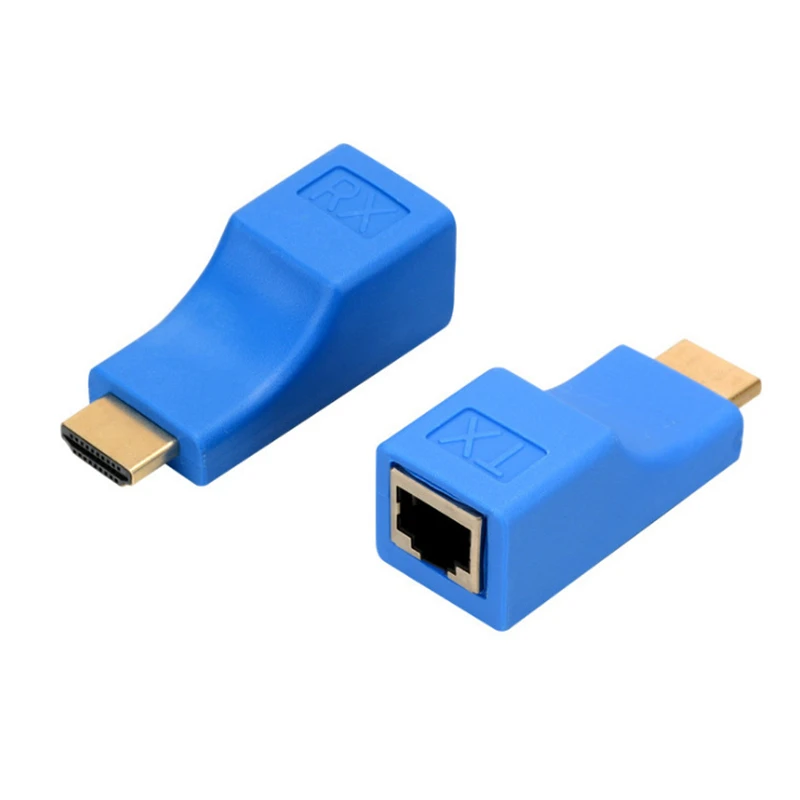 1 пара RJ45 портов 4k HDMI удлинитель до 30 м по категории 5e сетевой Ethernet LAN адаптер для