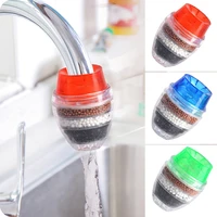 2022 new kitchen faucet tap water purifier for household 5 layers water purifier filter activated carbon filtration mini faucet