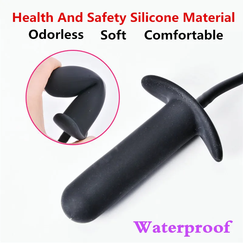 Силиконовая расширяемая Анальная пробка массажер простаты вестибулярный