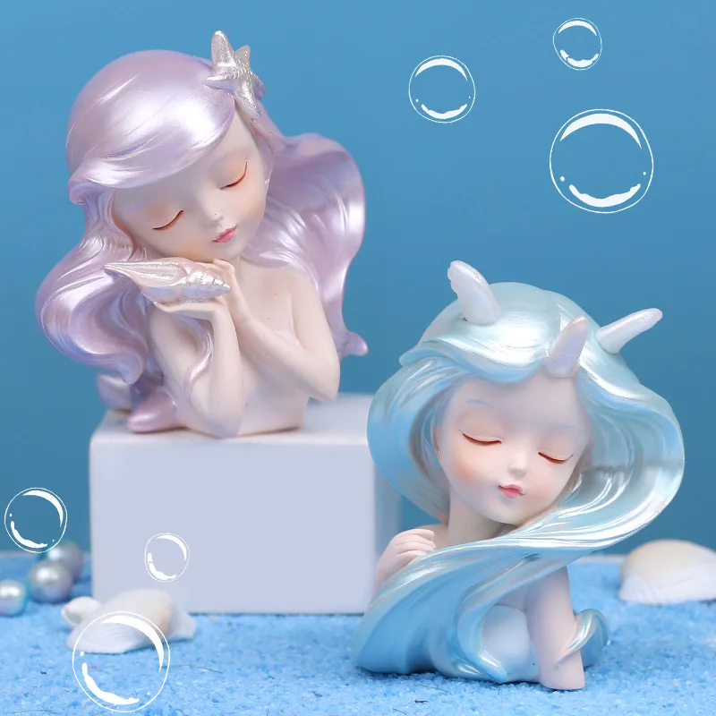 Миниатюрная Фигурка Девочка океана украшение для дома статуэтка Современная