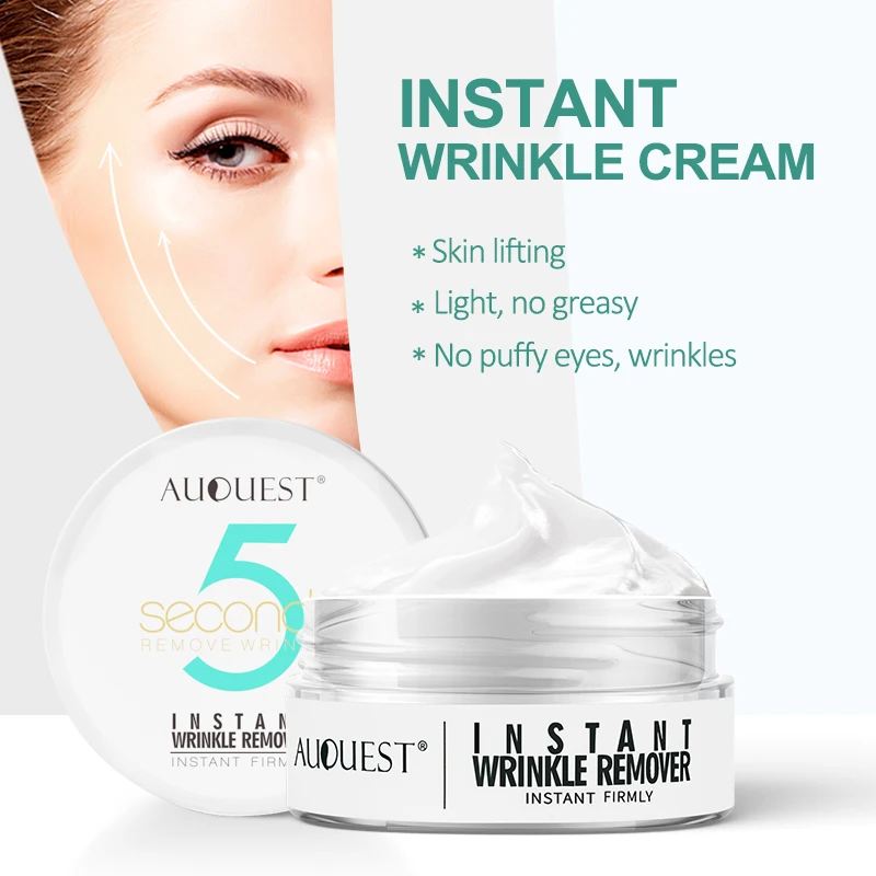 

AuQuest 5 Seconds Instant Wrinkle Remover Firmly Anti Aging Face Care Moisturizing Remove Fineline Face Cream Beauty Skin Care