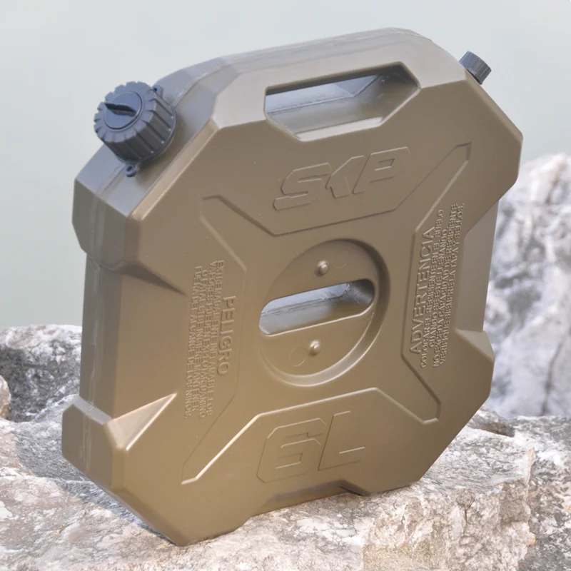 6L литровый армейский зеленый квадроцикл UTV мотоцикл запасной канистра газовый топливный бак пластиковый бензиновый автомобильный контейнер бензиновый бак канистра