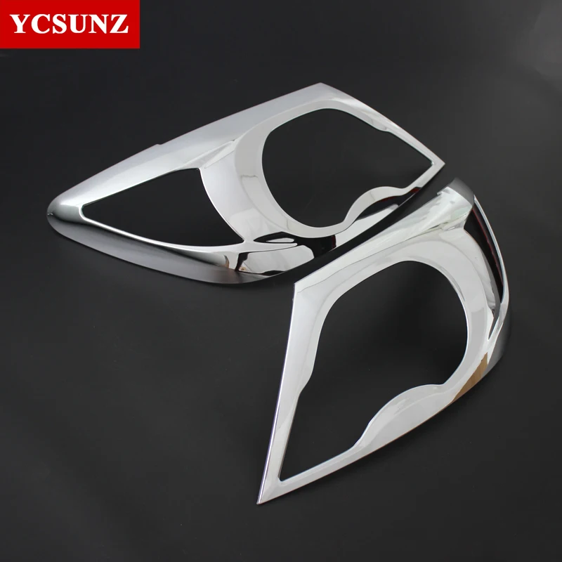 Автомобильный Стайлинг хромированный налобный фонарь крышка полоски Накладка