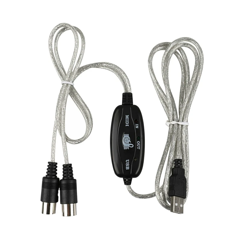 Новый-MIDI-USB кабель конвертер разъем ПК для синтезирования Музыки Клавиатуры