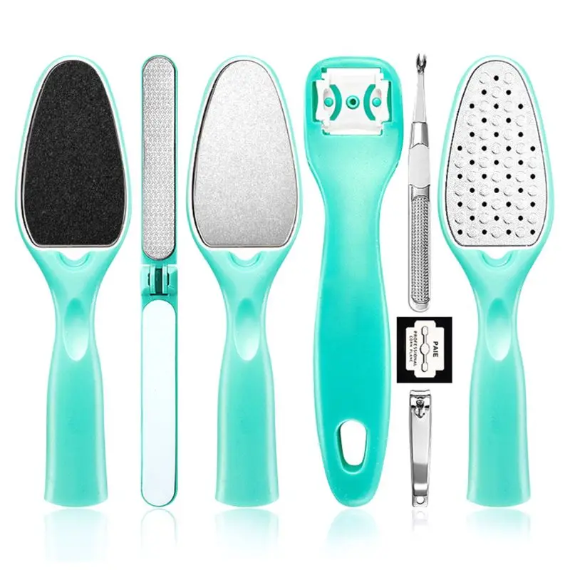 8 в 1 съемный педикюр Rasps мозолей сменный жесткий пилочка для ног триммер удаления