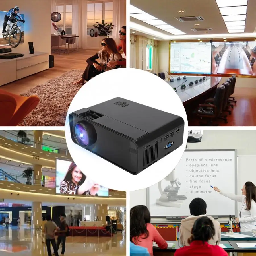 UHD 4K WiFi Bluetooth светодиодный проектор 1080P проектор для домашнего кинотеатра с разрешением 800x480 проекторы для домашнего кинотеатра с системой Android