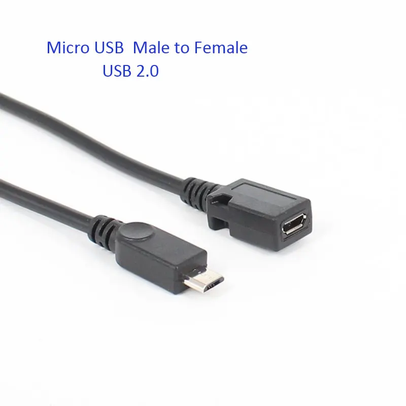 Micro USB 2 0 Тип B Мужской к женскому удлинитель Высокое качество кабель провод 5p