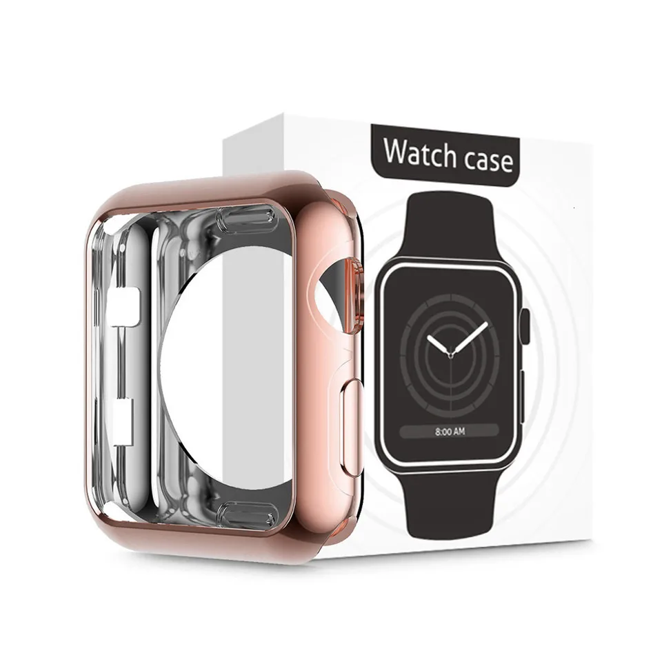 Защитный чехол из мягкого силикона для Apple Watch 40 мм 44 мм iWatch серии 1 2 3 4 42 мм 38 мм