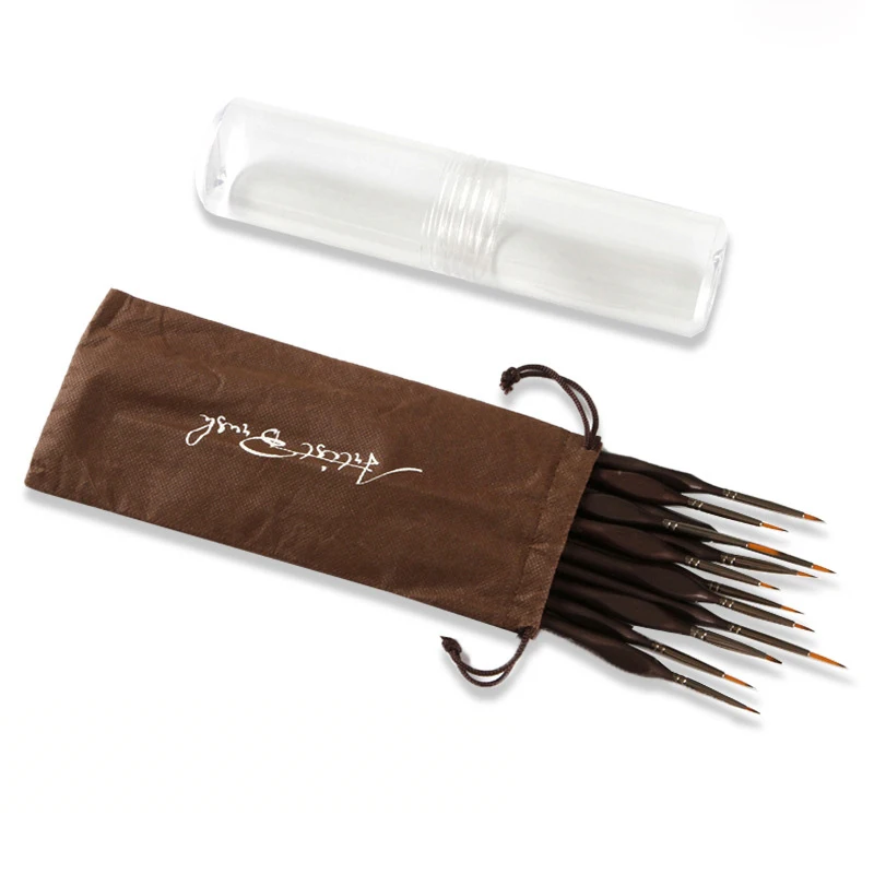 Набор миниатюрных кистей для рисования деталей профессиональные микрокисти