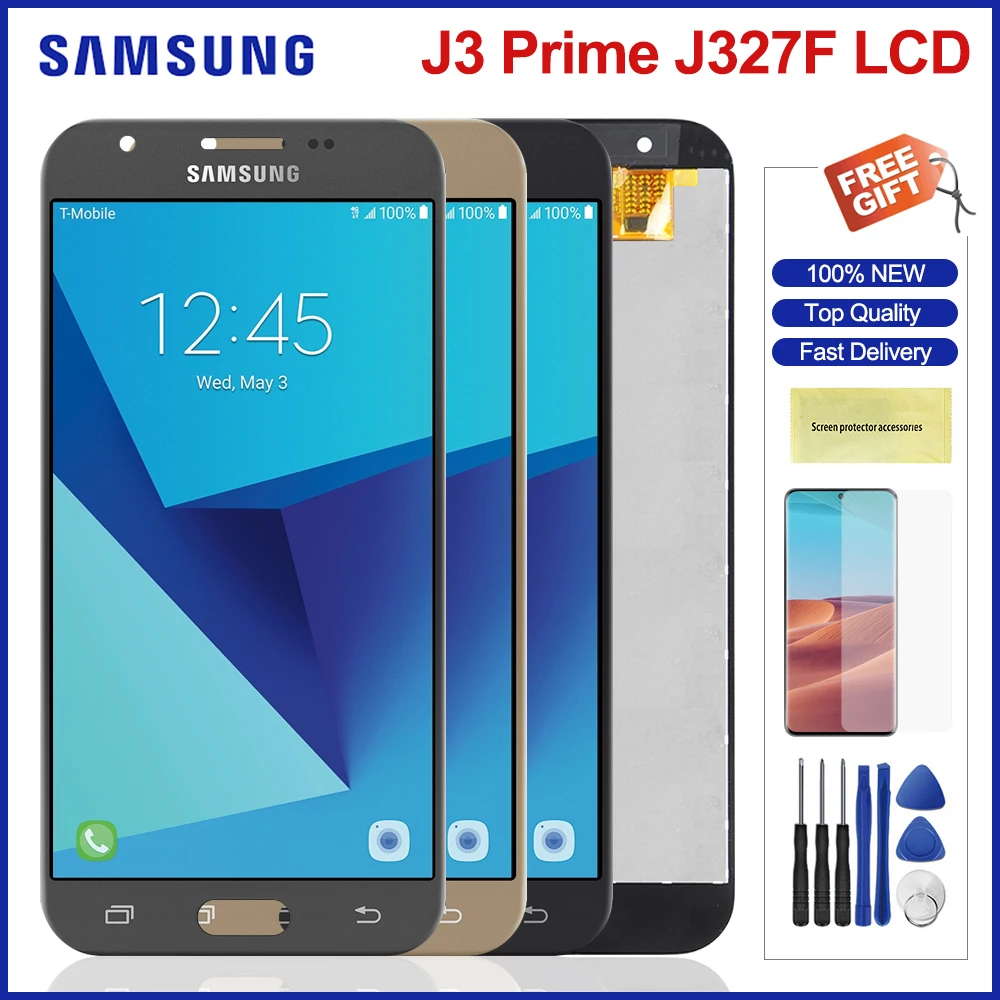Дисплей 5 0 &quotJ327 для Samsung Galaxy J3 Prime J327 ЖК дисплей сенсорный экран дигитайзер Замена