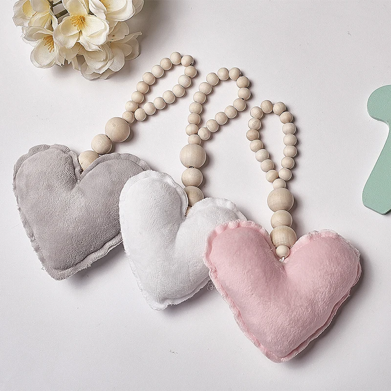 3pcs LOVE 3 шт./4 шт. украшение для детской комнаты Аксессуары для детской комнаты украшение для детской комнаты для маленькой девочки украшение для комнаты с Луной и деревянными бусинами детское украшение для детской комнаты для новорожденных - Цвет: 3pcs LOVE