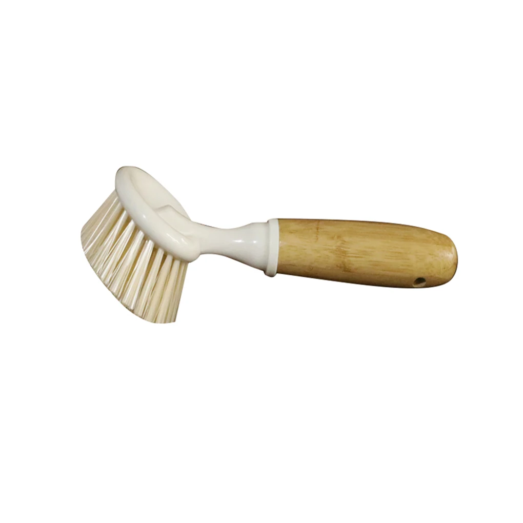 Деревянная ручка щетка для мытья посуды миски скруббер кухонные принадлежности