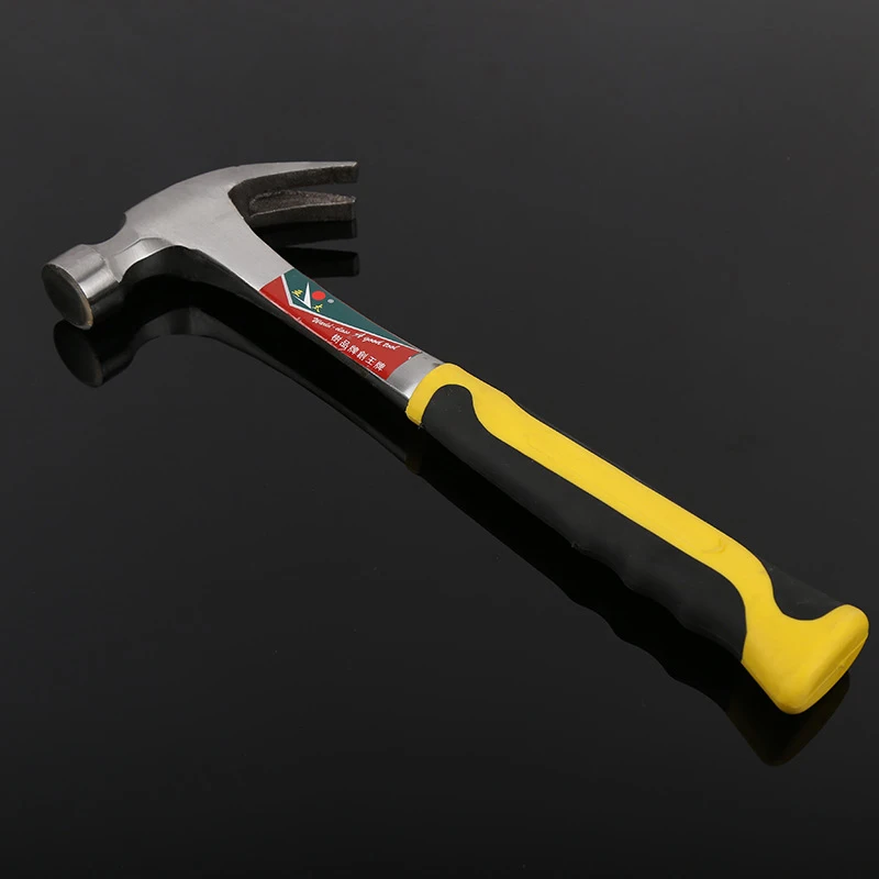 

1pc 330mm Steel Claw Hammer Auto Repair Tool Car Nail Hammer Powerful Rubber Non-slip Handle Shockproof Hammers Tools