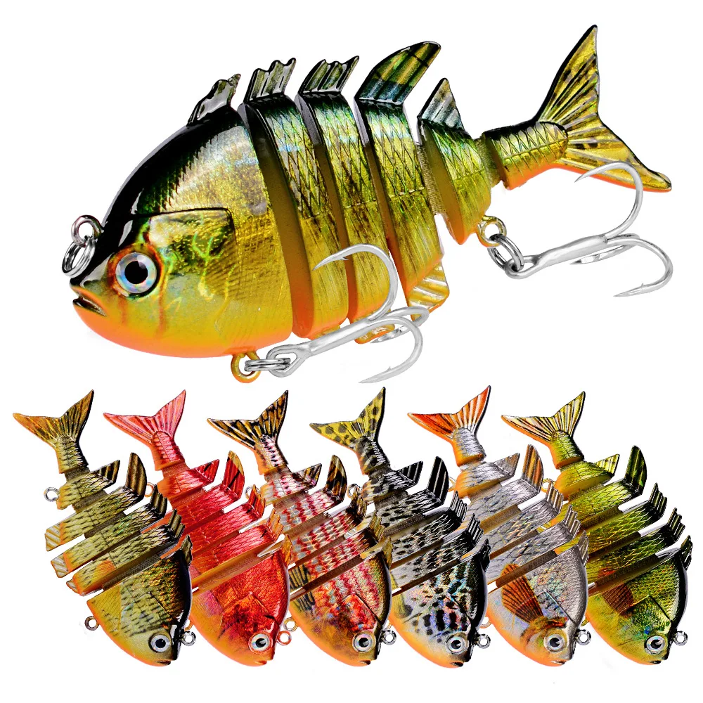 

Fishing Wobbler Lifelike 6 Segment Swimbait Crankbait Hard Bait Slow Tilapia Bionic Artificial Bait Fishing Tackle
