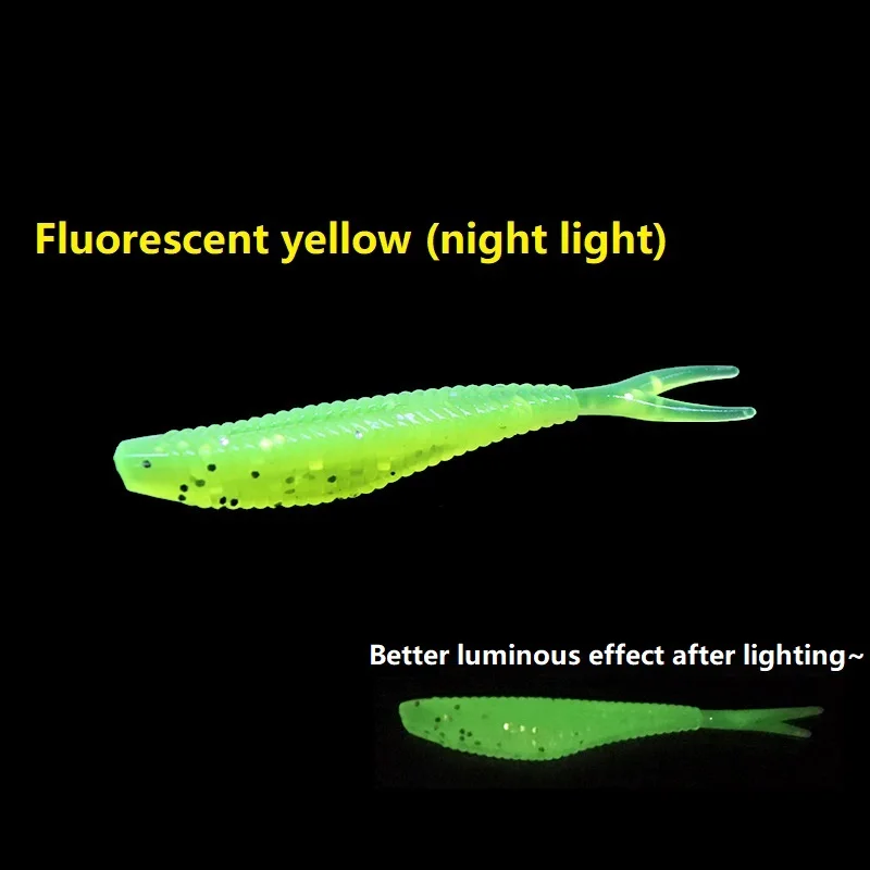 Мягкая рыболовная приманка 6-12 шт./лот искусственный силикон 6 см/1 5 г джиг-воблер