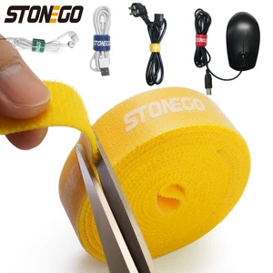 stonego usb cable winder cable organizer ties mouse wire earphone holder hdmi cord free cut management phone hoop tape protector free global shipping