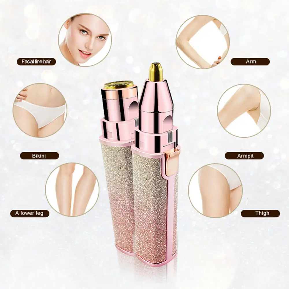 

Electric Mini Painless Hair Removal Epilator DIY Decoration Portable Lady Shaver Shave Eyebrow Pencil Epilator
