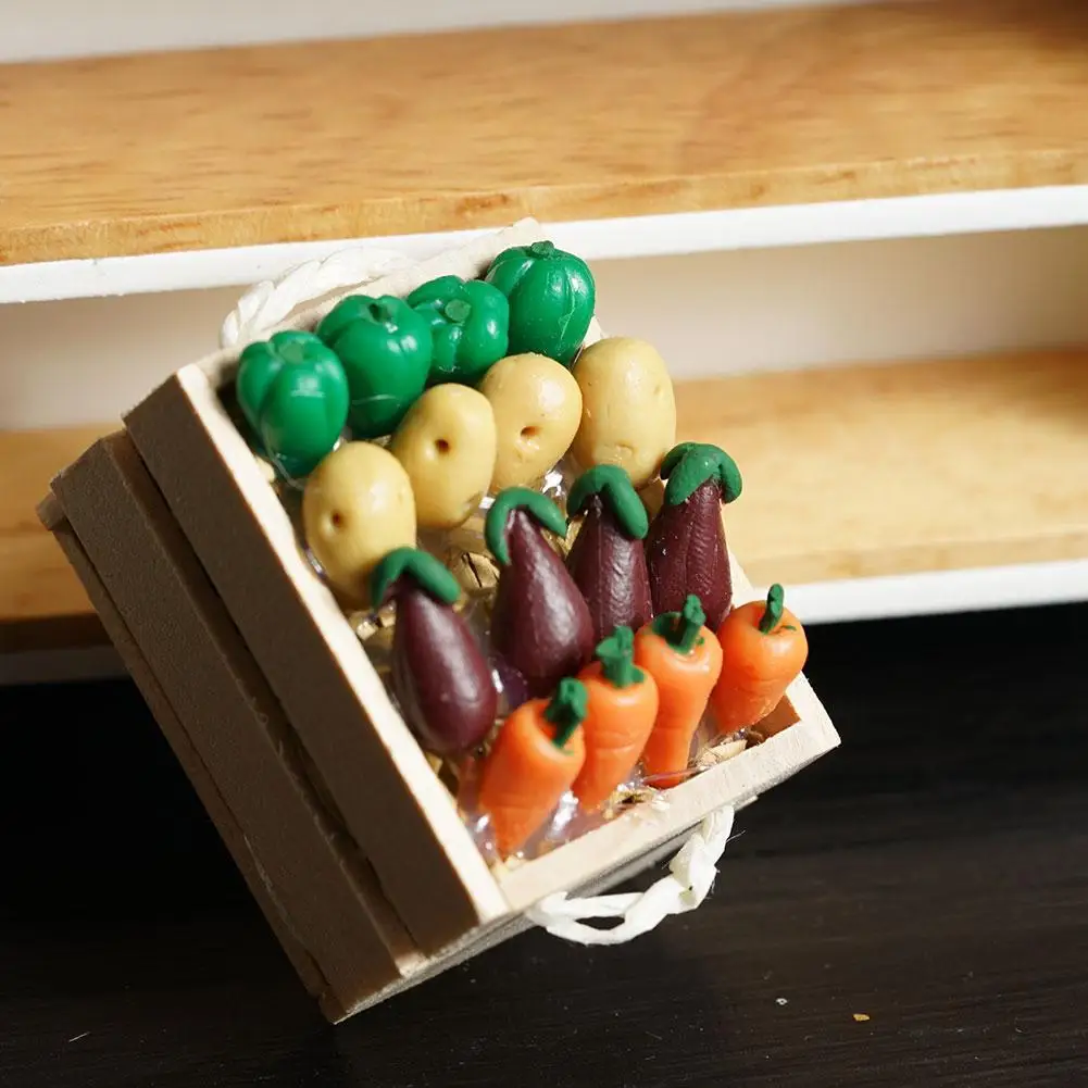 

1:12 Educational Cooking Simulation Miniature Food Fruits Set Toy and For Children Kitchen Vegetables Kids Model Q7A9