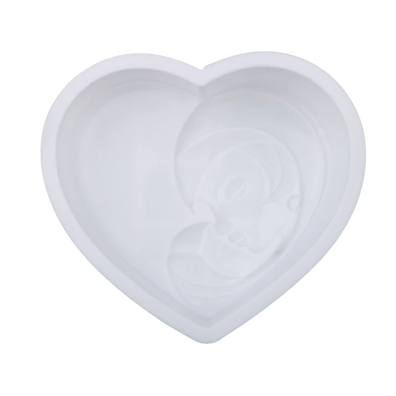 Силиконовая форма для выпечки в форме сердца| |