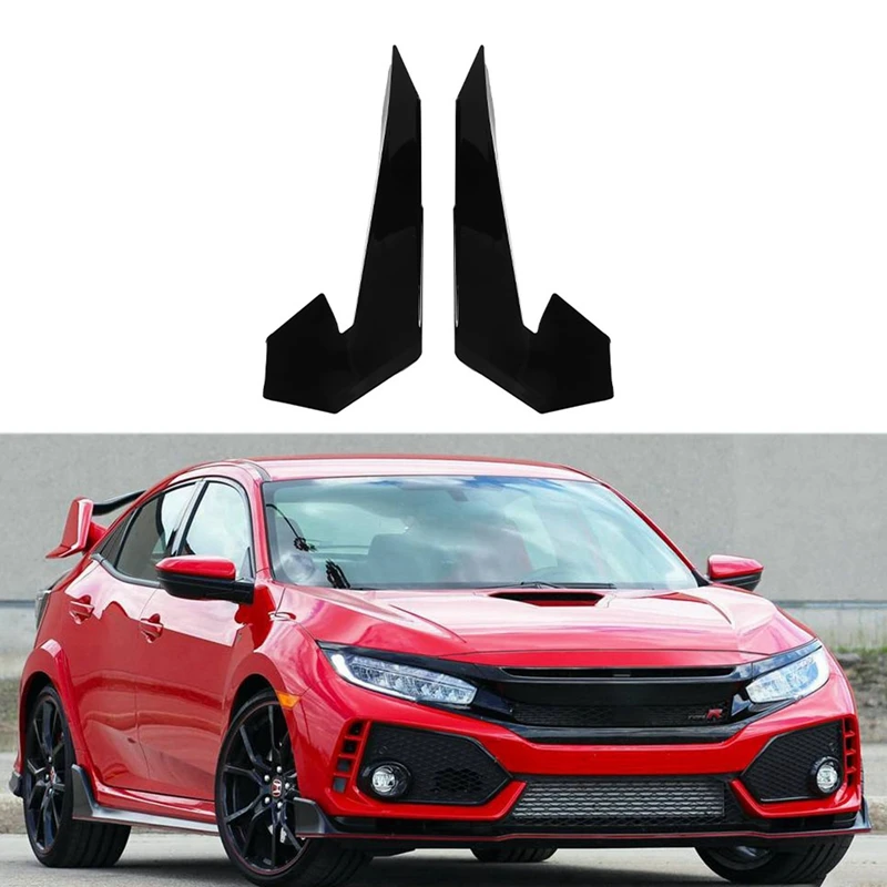 

Автомобильный передний бампер, губа, сплиттер, плавник, воздушный нож, авто комплект, автомобильный спойлер для Honda Civic 10 типа-R 2019-2021