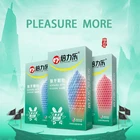 Презервативы для мужчин и взрослых с эффектом огня и шипы для льда, 10 шт.