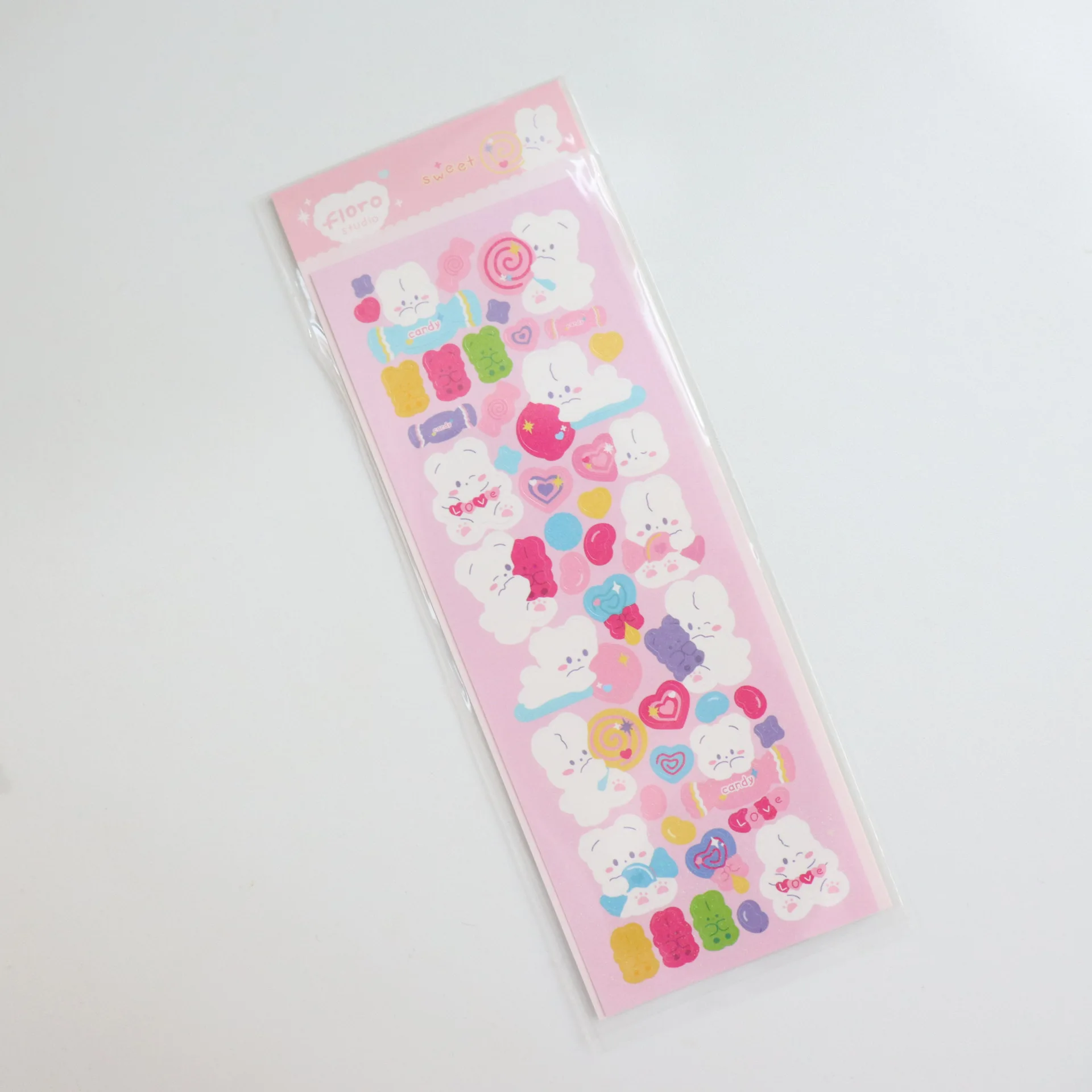 Корейский стиль кролик медведь лазерная наклейка скрапбукинг карта Idol Kawaii