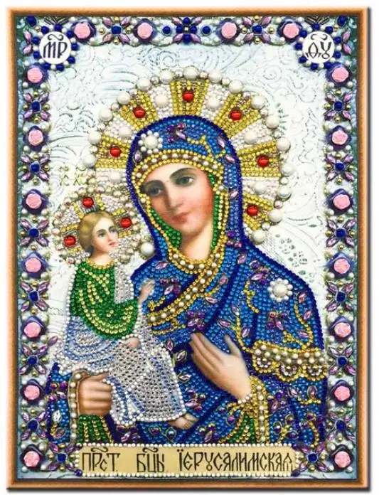 Полностью Алмазная картина Девы Марии ребенка daimond вышивка религия мозаика