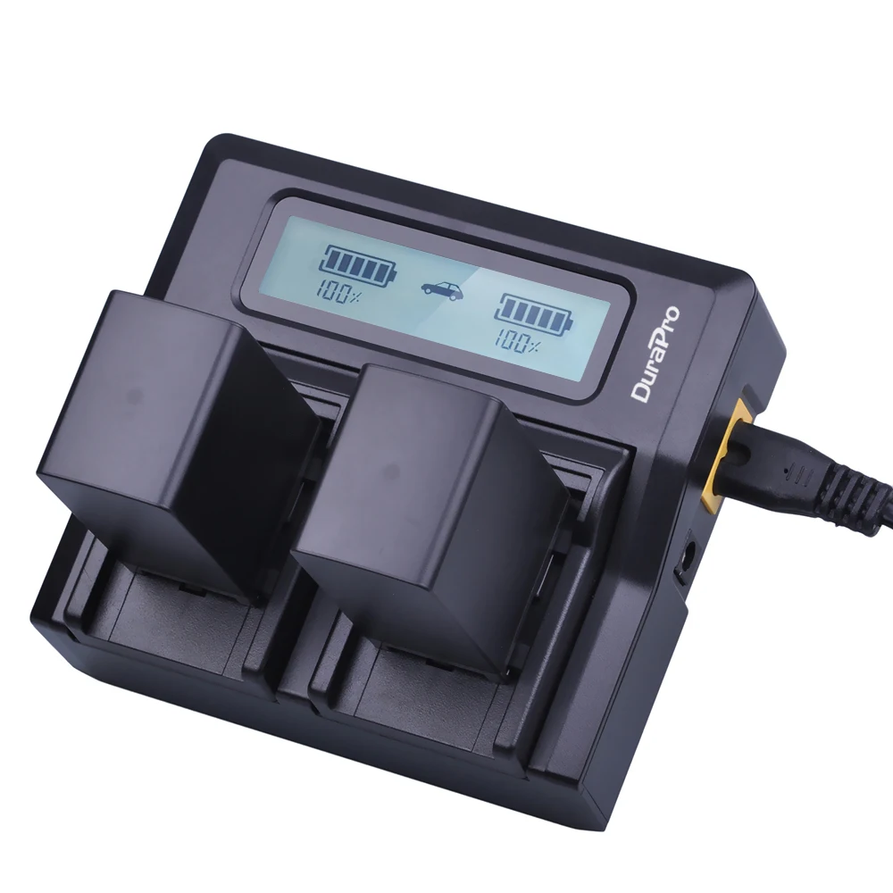 Зарядное устройство BP-828 BP-808 LCD Dual Rapid Charger для батарей Canon BP808/809/819/BP828 для видеокамер VIXIA HF G30 G40 XA20 и XA25.